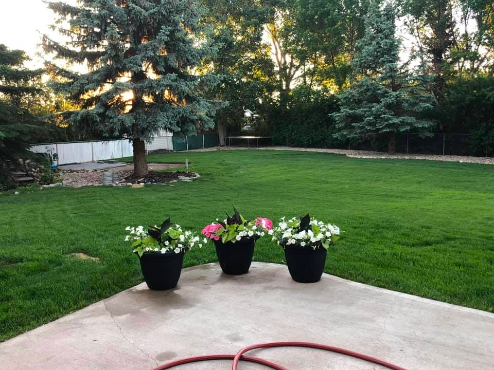 Landscaping project completed by J&J
